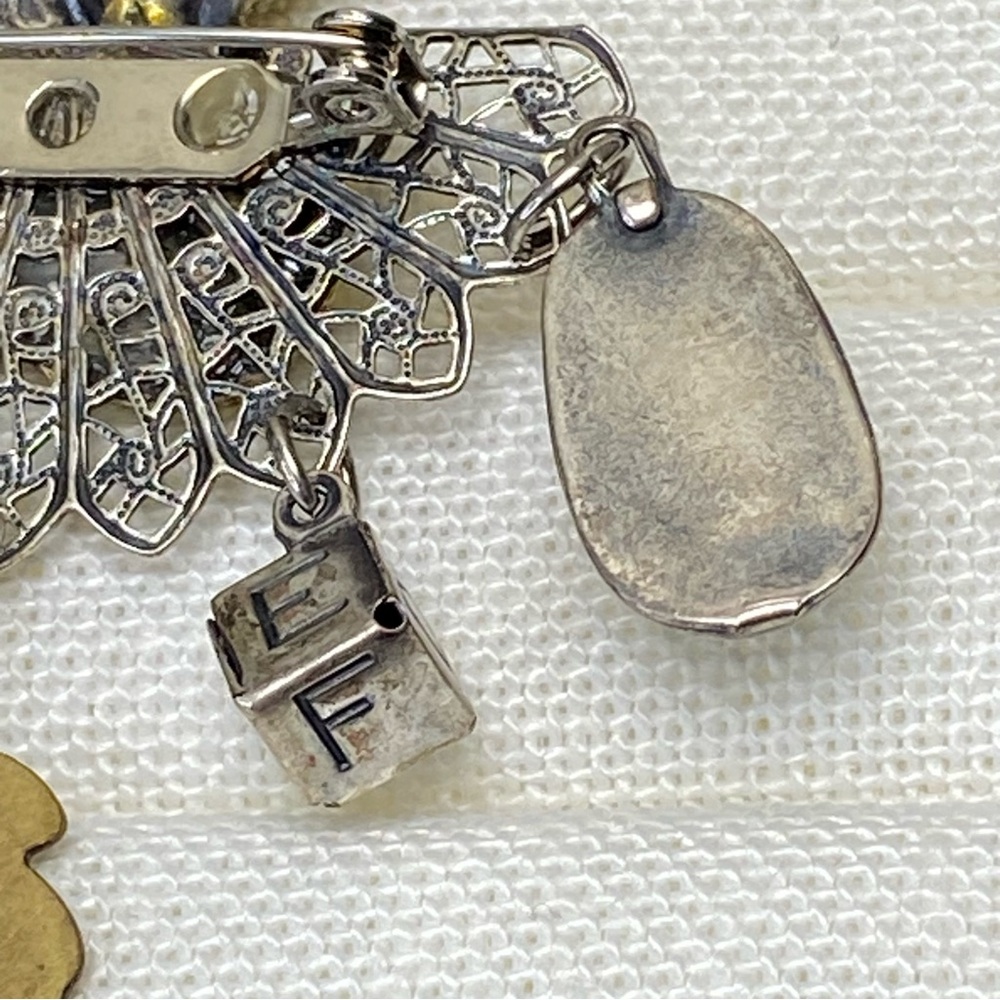 Vintage Nursing Maternity Stork Brooch Pin - Picture 7 of 11